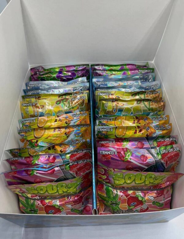 Sourz Medicated Gummies 600mg